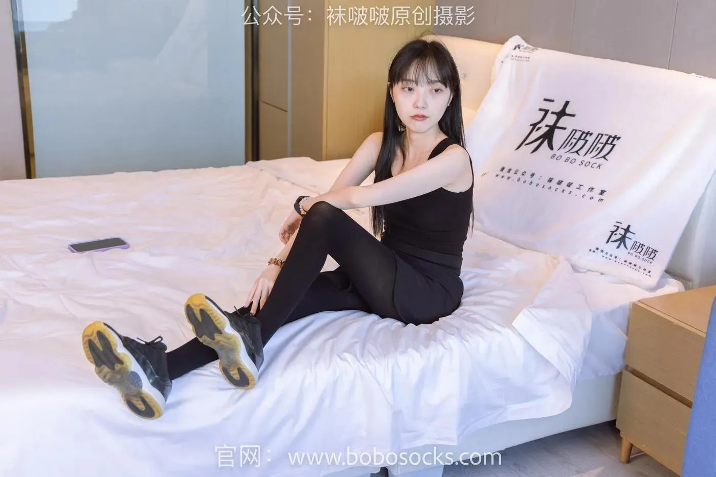 [BoBoSocks袜啵啵]NO.130 稚予-两双穿脏篮球鞋、厚黑丝 [145P]插图6